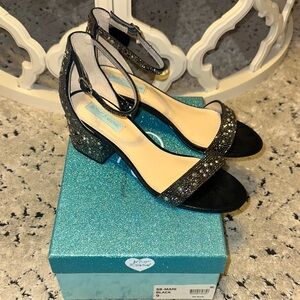 Betsey Johnson Sparkling Black Heels